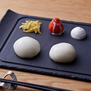 つきたてあんこもちと高級抹茶のセット