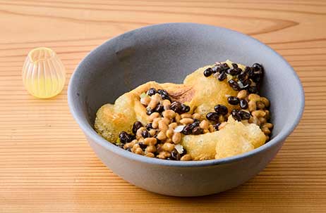 納豆もち〜バター添え〜