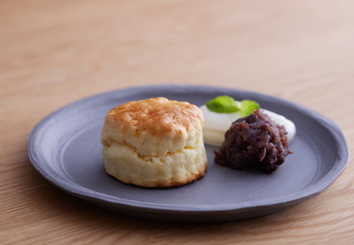 あんこと自家製クリームのスコーン