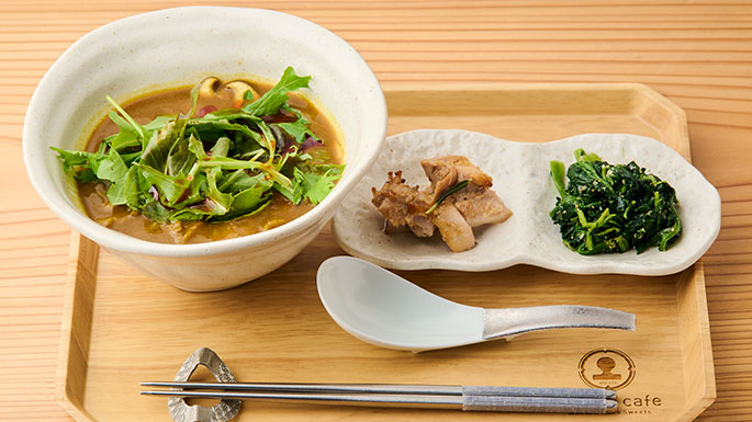 冷やし雑煮〜ベトナム風・焼きナス〜